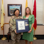 Presentation of the NJ Civilian Meritorious Service Medal to Jane Kelly for her 20+ years of service as Corporate Secretary to the National Guard State Family Readiness Council of NJ by MG Lisa Hou, The Adjutant General on 19 June 2024